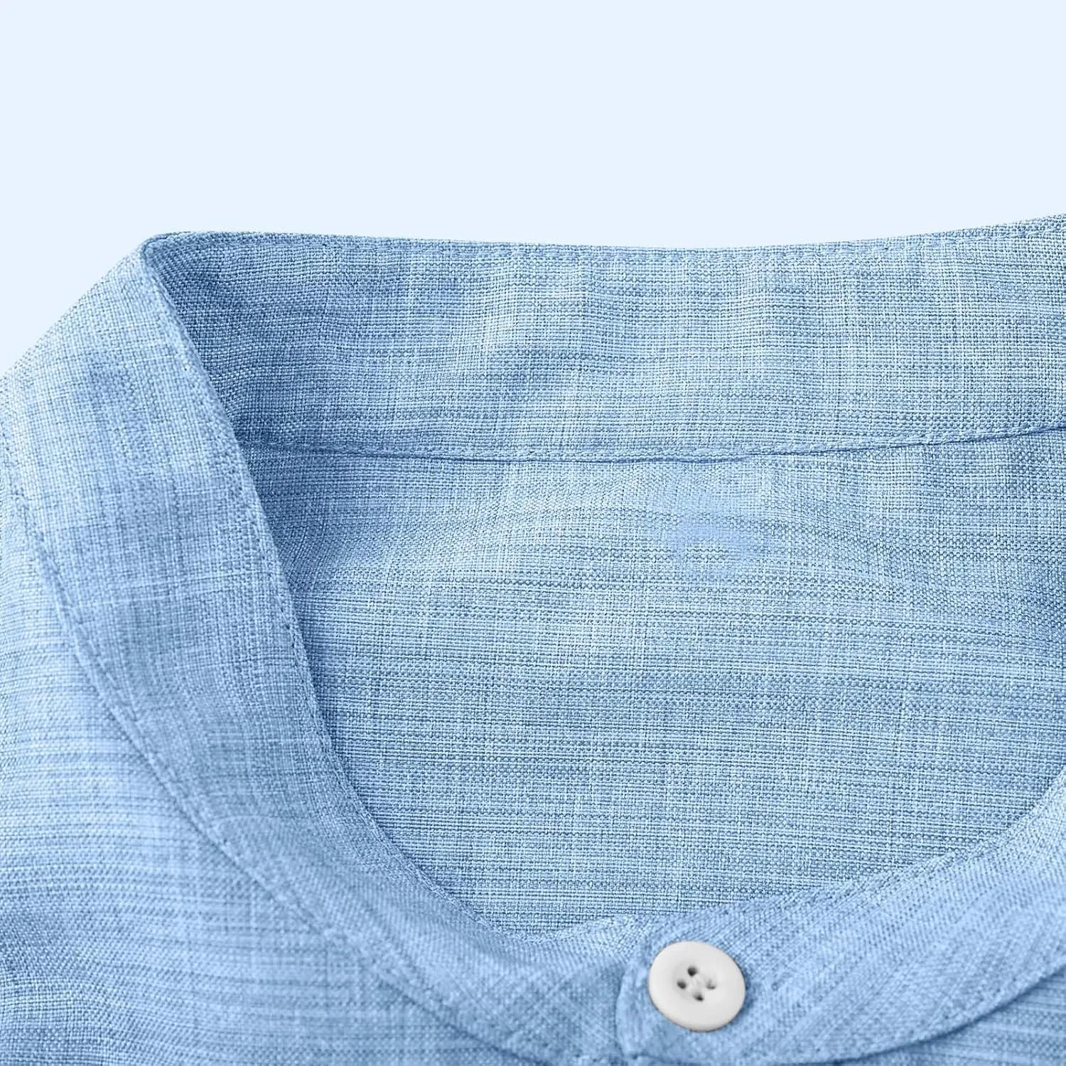 3/4 Length Sleeve Mens Shirts Casual Stylish V Neck Button Up Cotton Linen Henley Shirt Summer Beach Vacation Clothes