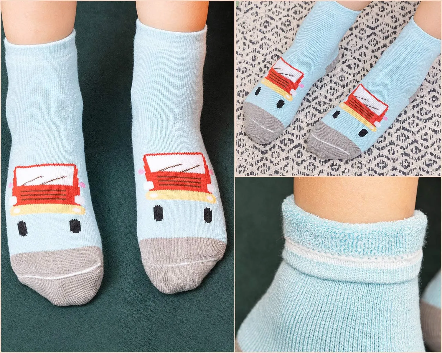 Boys Winter Warm Socks Kids Cotton Crew Socks Cartoon Crew Socks For Boys