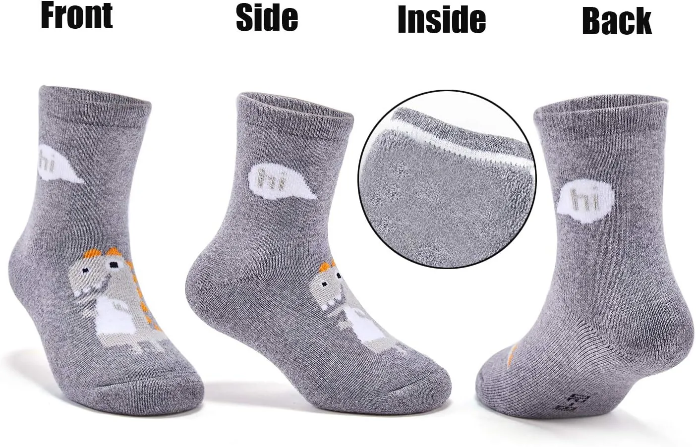 Boys Winter Warm Socks Kids Cotton Crew Socks Cartoon Crew Socks For Boys