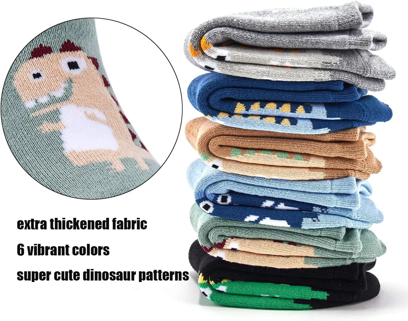 Boys Winter Warm Socks Kids Cotton Crew Socks Cartoon Crew Socks For Boys