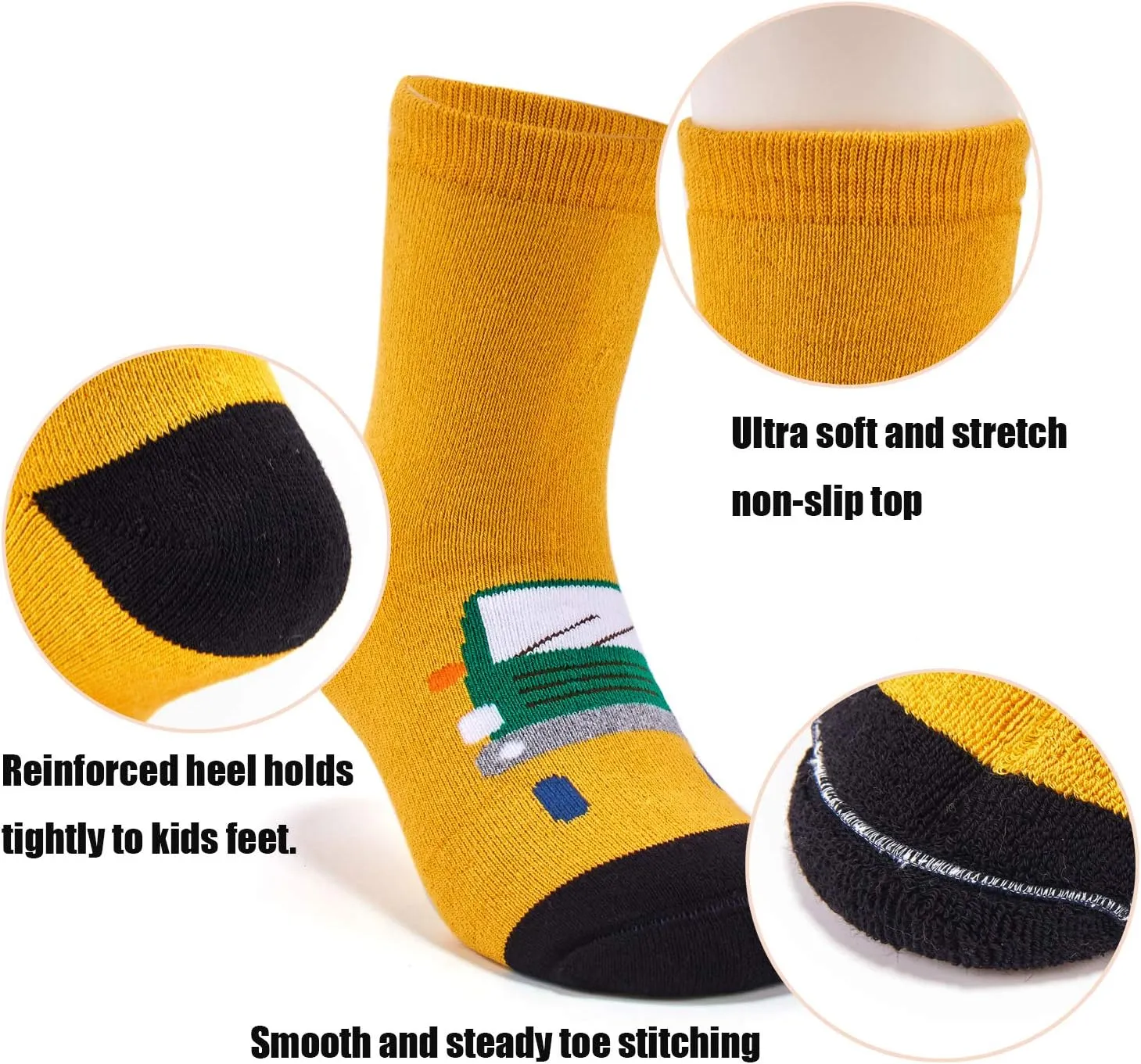 Boys Winter Warm Socks Kids Cotton Crew Socks Cartoon Crew Socks For Boys