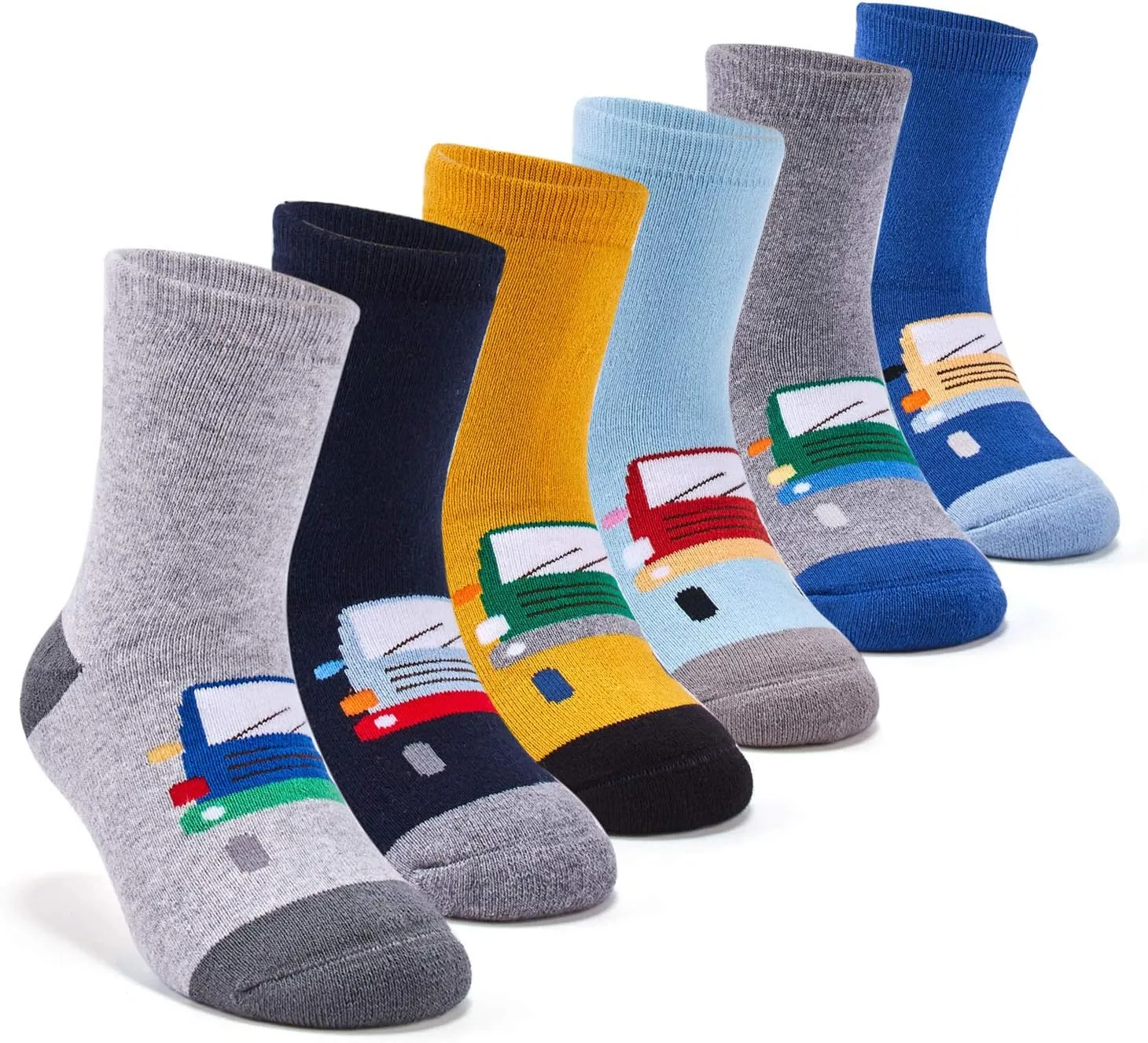 Boys Winter Warm Socks Kids Cotton Crew Socks Cartoon Crew Socks For Boys