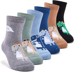 Boys Winter Warm Socks Kids Cotton Crew Socks Cartoon Crew Socks For Boys