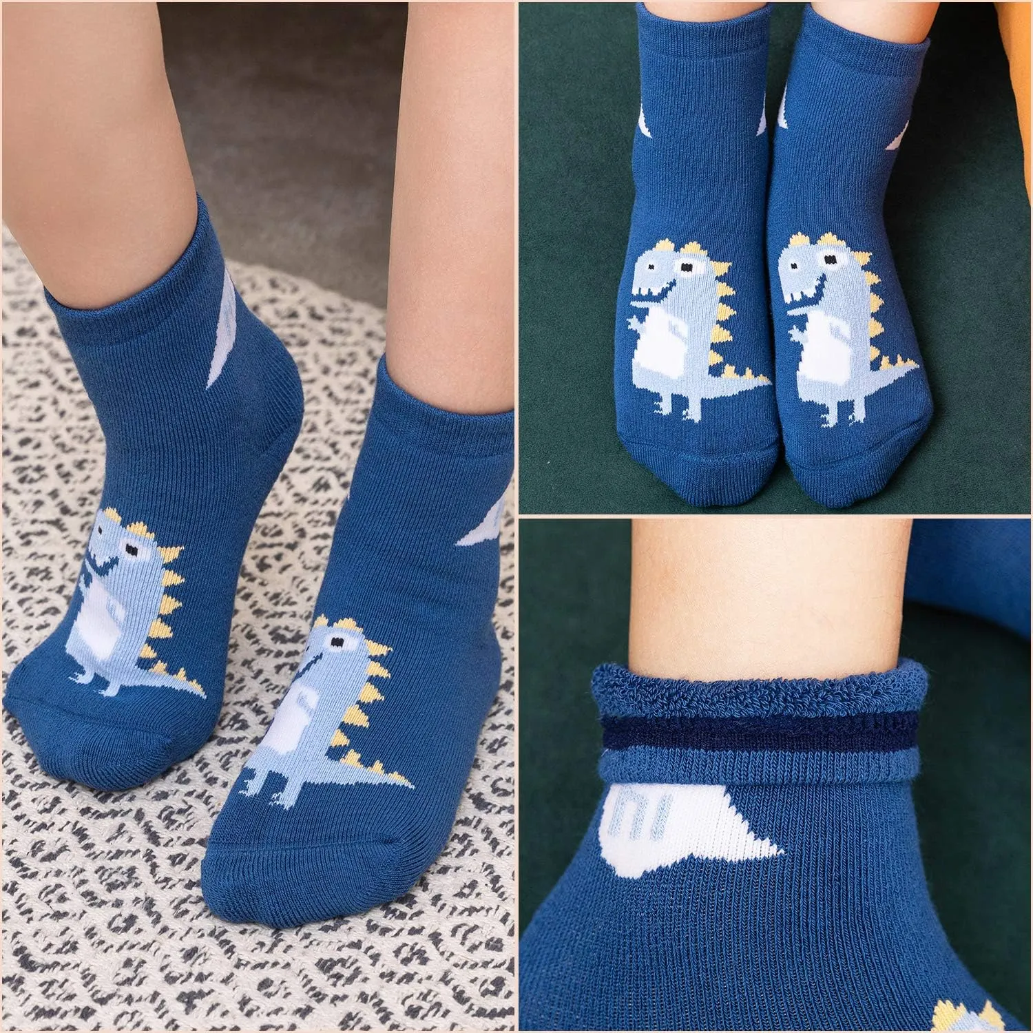 Boys Winter Warm Socks Kids Cotton Crew Socks Cartoon Crew Socks For Boys