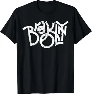 BROOKLYN Distressed Graffiti White Hip Hop Graphic T-Shirt T-Shirt