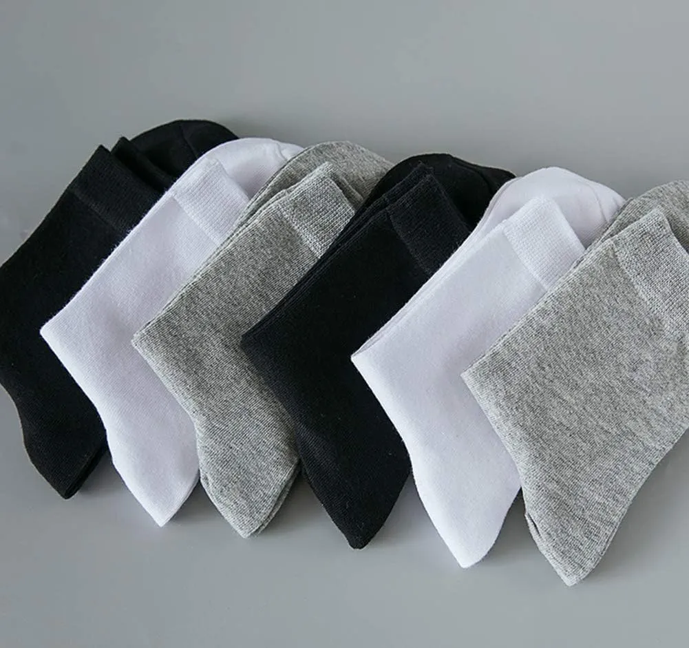 CHUNG Toddler Boys Girls 8/10 Pack Athletic Cotton Basic Crew Socks Autumn School Uniform Casual Sports