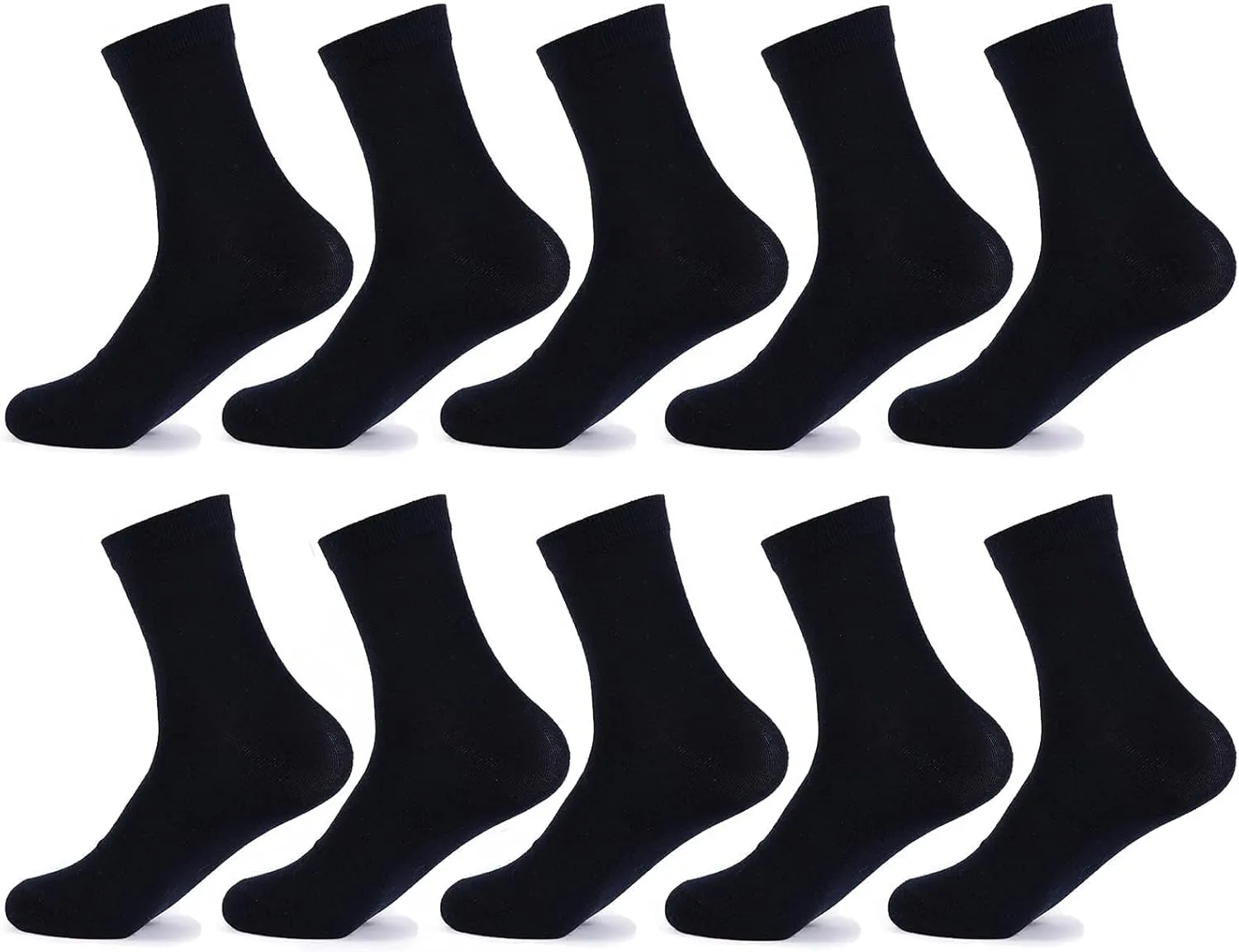 CHUNG Toddler Boys Girls 8/10 Pack Athletic Cotton Basic Crew Socks Autumn School Uniform Casual Sports