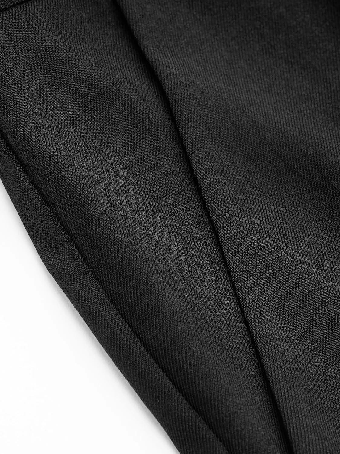 CIDER High Waist Solid Tapered Trousers with Belt
