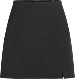 CIDER High Waist Zip Up Slit Mini Skirt