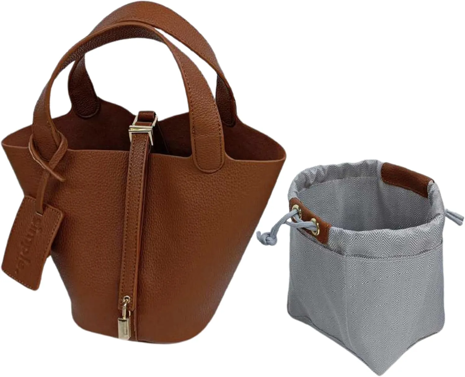 Classic Mini Bucket Tote Handbag