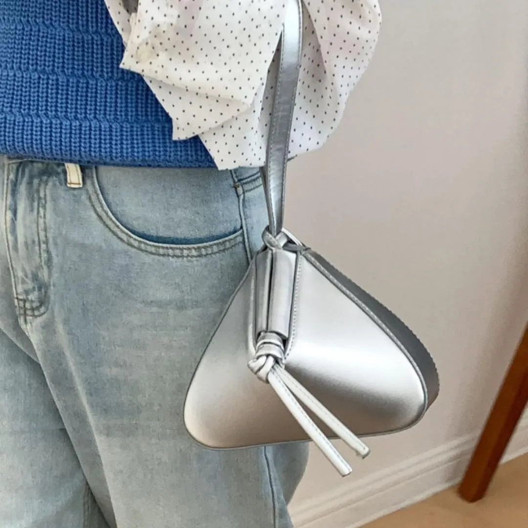 Clutch Bag Top-handle Stylish Triangle Handbags Lady Shoulder Bag Wristlet Pouchn Purse Trendy Bags for Women