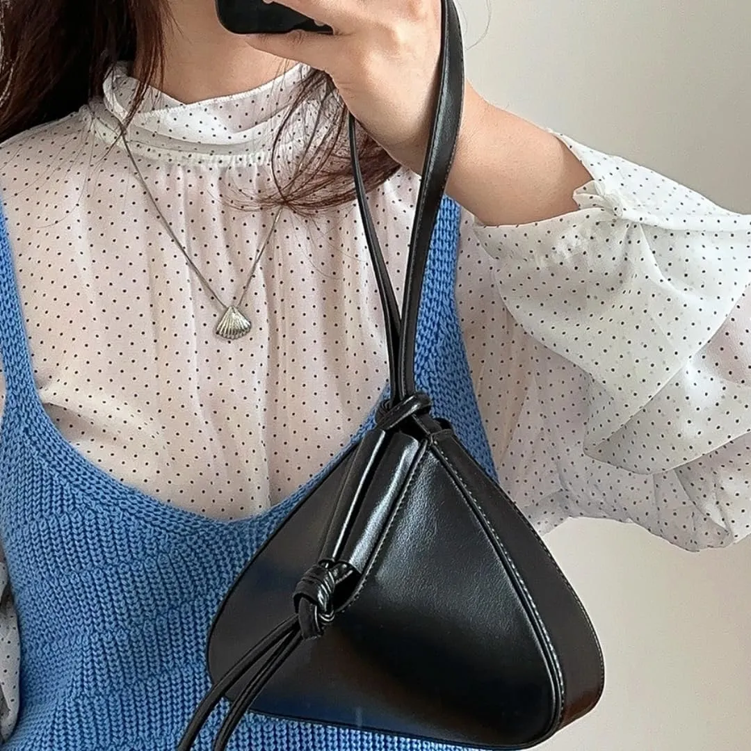 Clutch Bag Top-handle Stylish Triangle Handbags Lady Shoulder Bag Wristlet Pouchn Purse Trendy Bags for Women