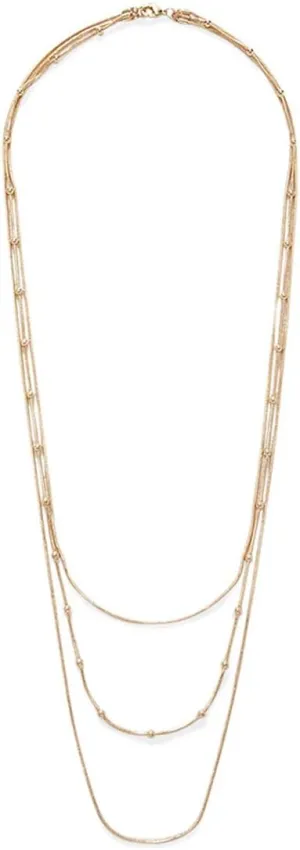 COLORFUL BLING Multilayer Choker Long Chain Tassel Pendant Necklace for Women Beads Necklace Long Bar Charm Chain Jewelry