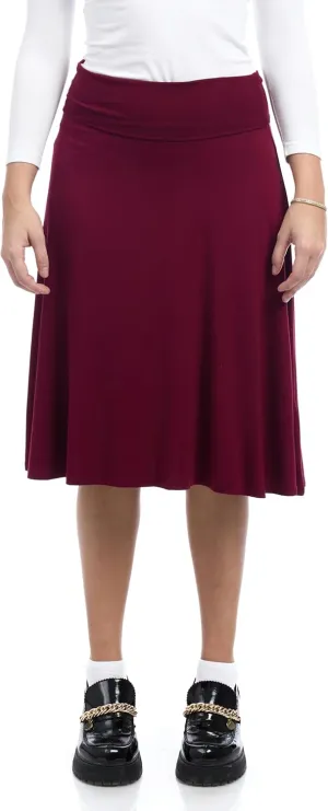 ESTEEZ Women's A-Line Skirt - Modest - Knee Length - Playa