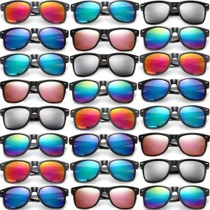 Eyegla Sunglasses Bulk Adults Party Sunglasses 80s Glasses Shades for Party Favors 8/10/20/30Pack