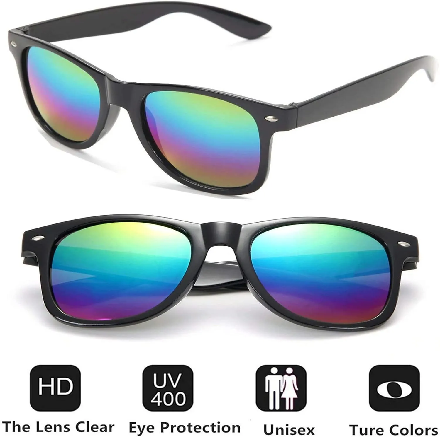 Eyegla Sunglasses Bulk Adults Party Sunglasses 80s Glasses Shades for Party Favors 8/10/20/30Pack