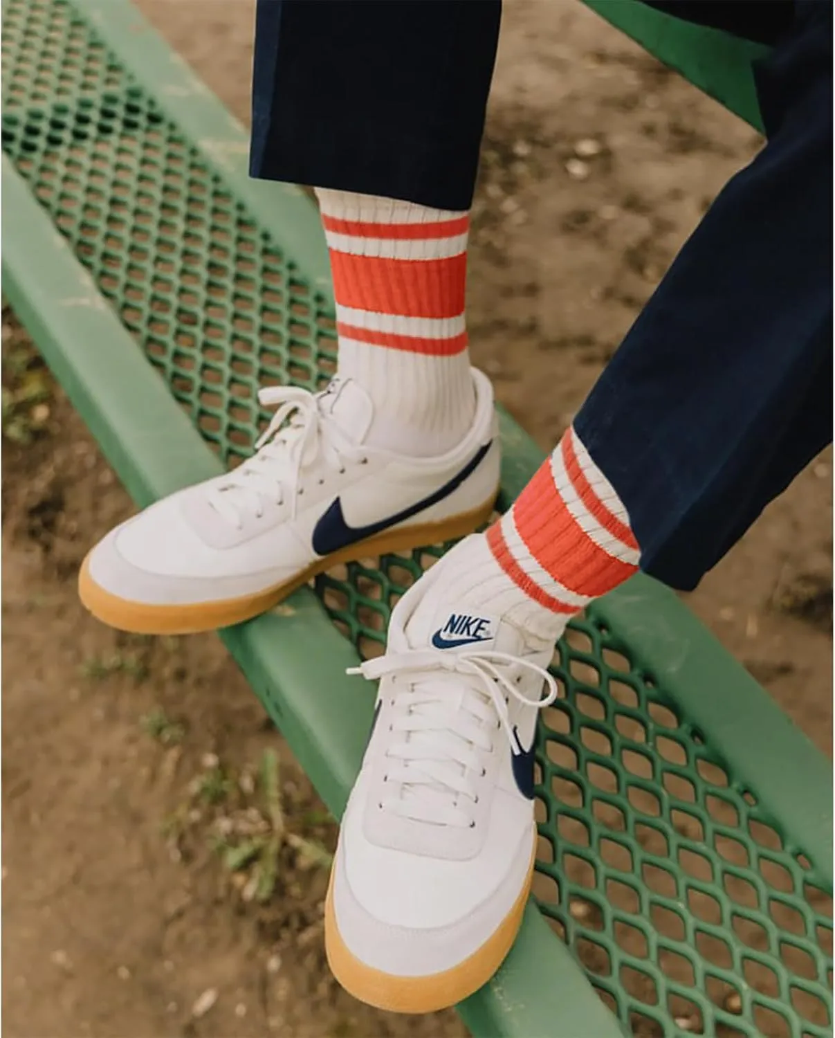 Fun Novelty Striped Retro Crew Socks For Women Sporty Calf Casual Cotton Socks Women
