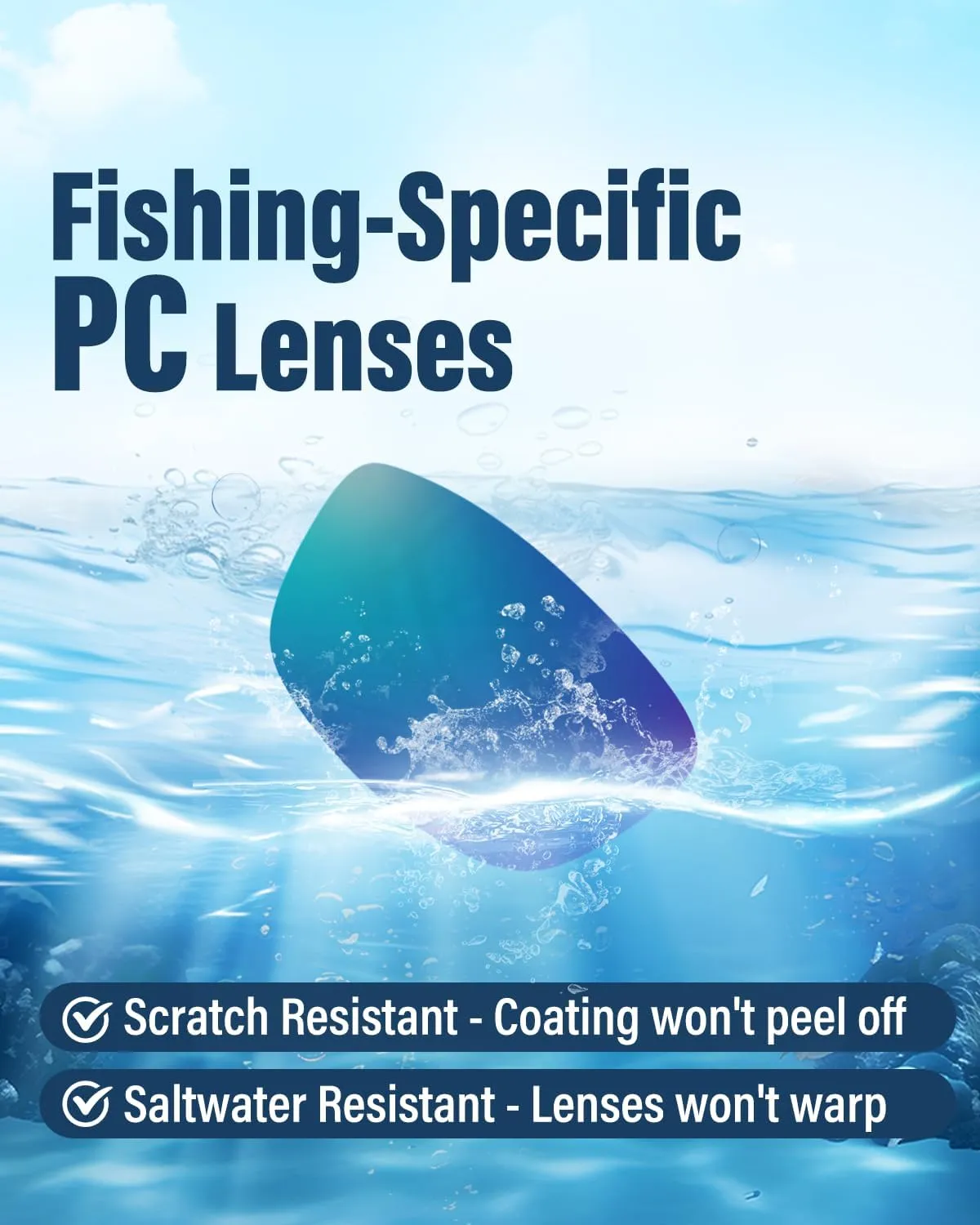Goiteia Polarized Bifocal Fishing Glasses,Bi-Focal x1.5 x2.0 x2.5 Magnifications,Adjustable Nose Pads with UV400 Protection