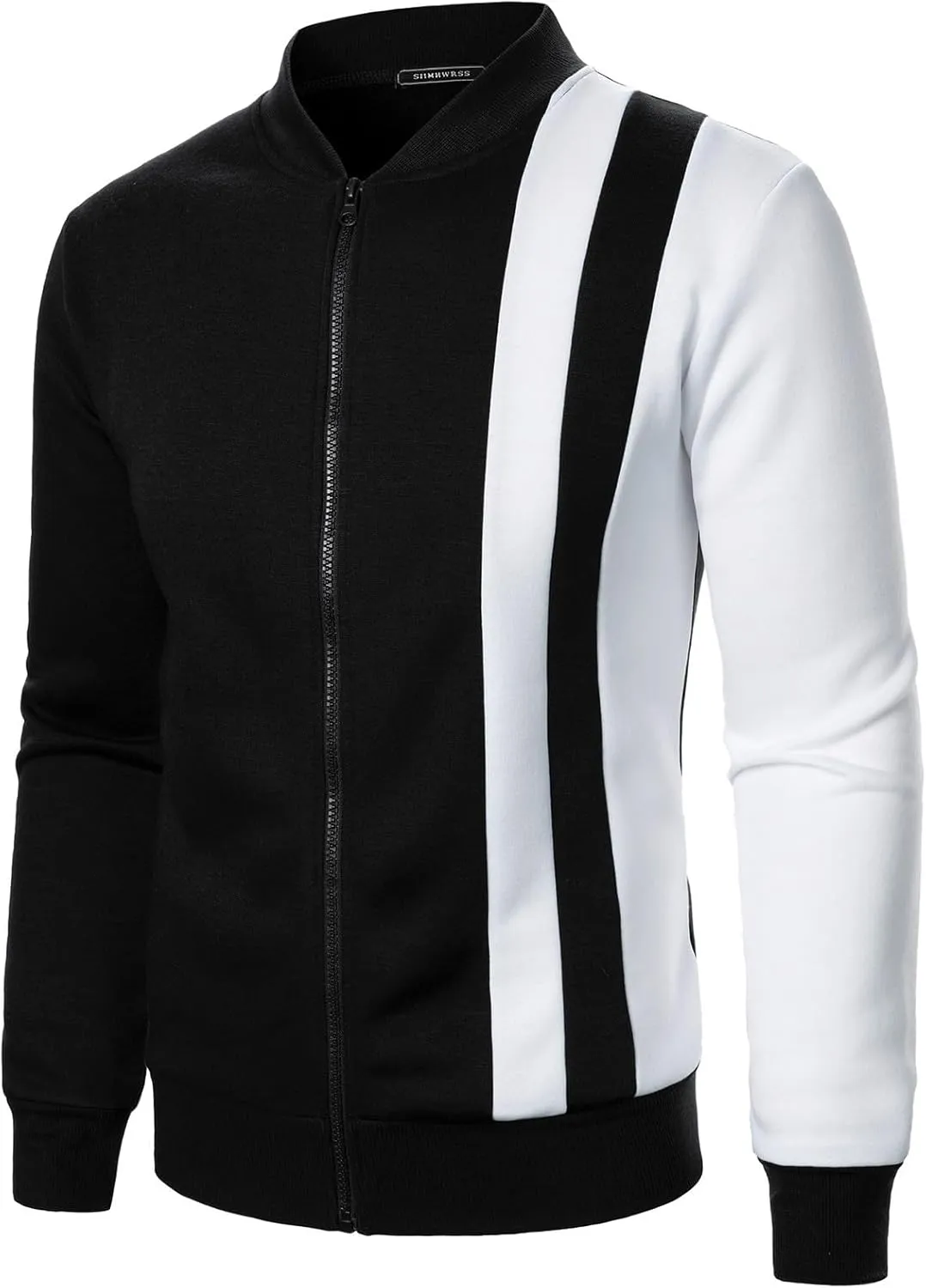 Hoodie Jacket for Men 2024 Fall Jacket Colorblock Zipper Jacket Fashion Lightweight Winter Coats Softshell Outerwear