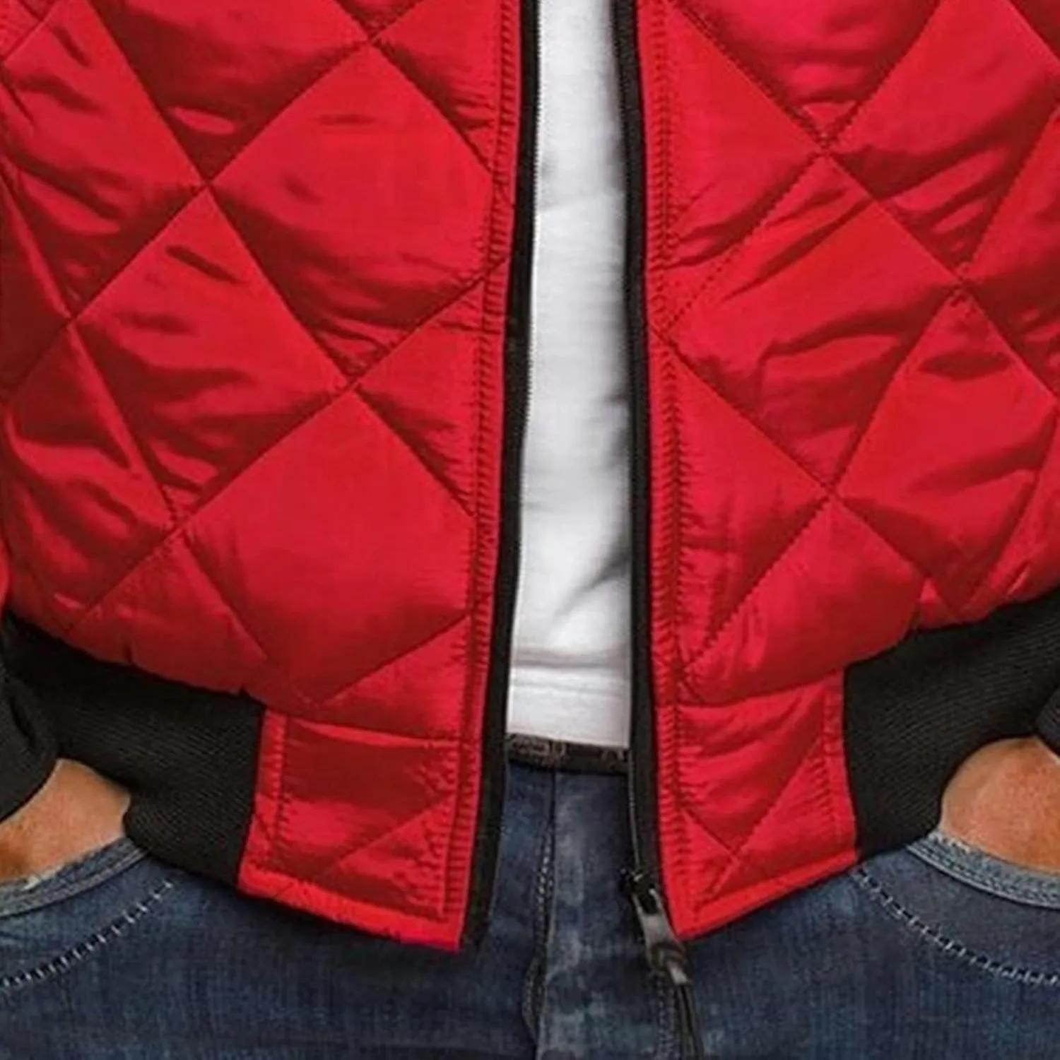 JEsilunmaMY Men's Quilted Jacket Diamond Winter Coat Zip Up Solid Color Bomber Padded Jacket Lightweight Cotton Windbreaker