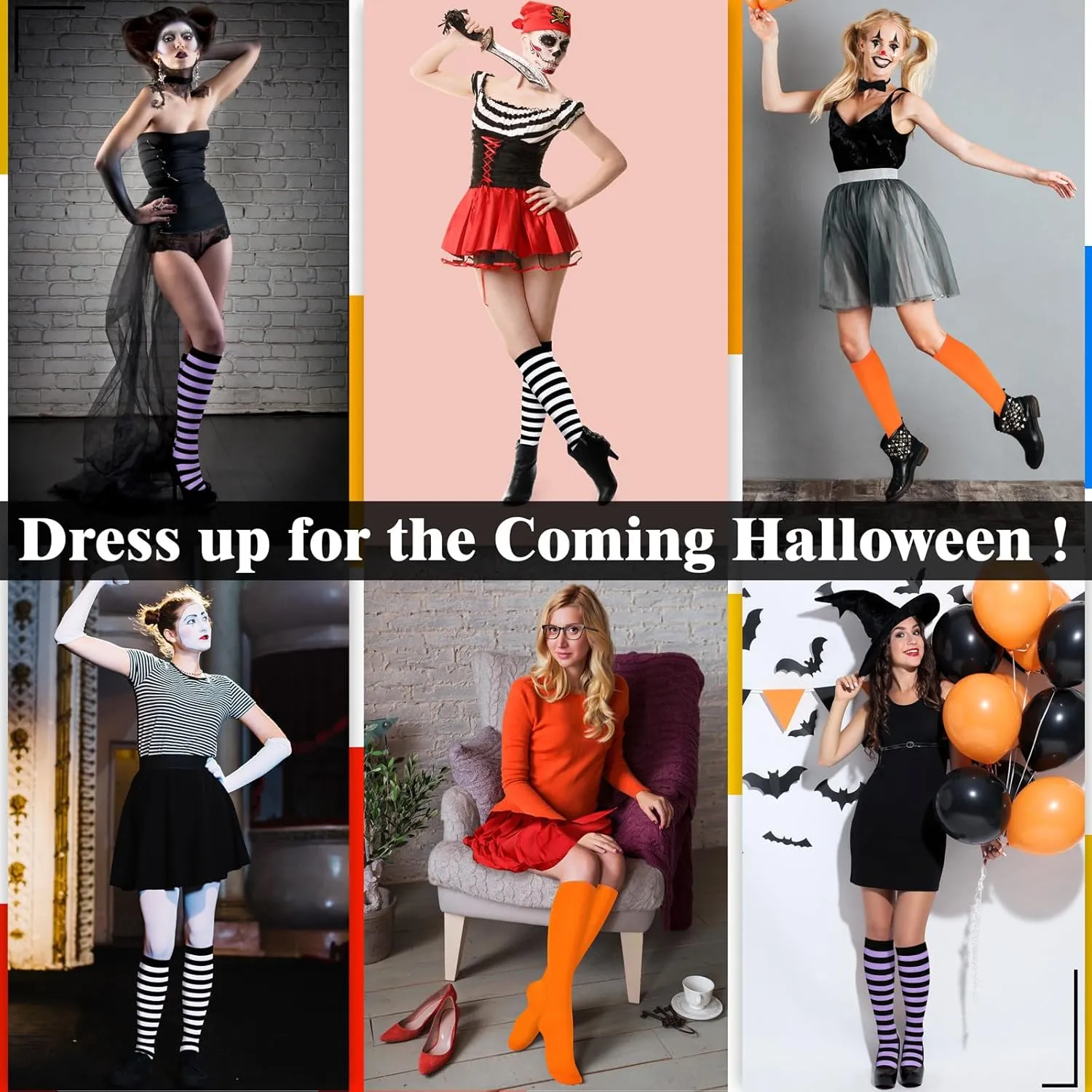 Knee High Socks for Women Knee Socks Tube Socks Womens Athletic Socks Cotton Tall Socks Long Socks Knee High Stockings