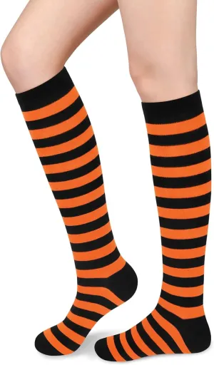 Knee High Socks for Women Knee Socks Tube Socks Womens Athletic Socks Cotton Tall Socks Long Socks Knee High Stockings