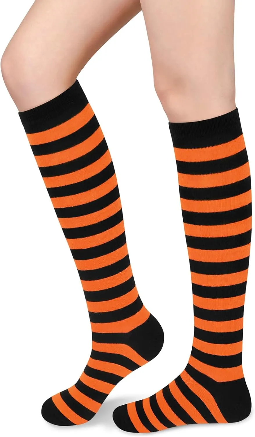 Knee High Socks for Women Knee Socks Tube Socks Womens Athletic Socks Cotton Tall Socks Long Socks Knee High Stockings