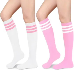 Knee High Socks for Women Knee Socks Tube Socks Womens Athletic Socks Cotton Tall Socks Long Socks Knee High Stockings