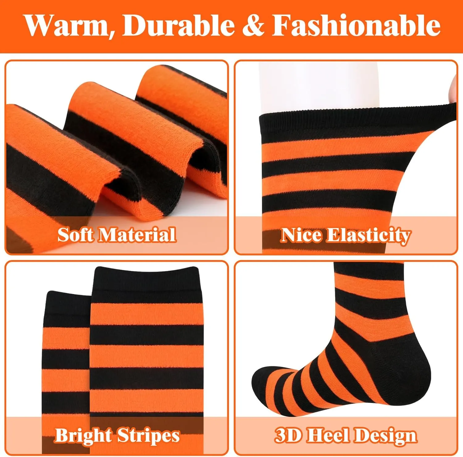 Knee High Socks for Women Knee Socks Tube Socks Womens Athletic Socks Cotton Tall Socks Long Socks Knee High Stockings