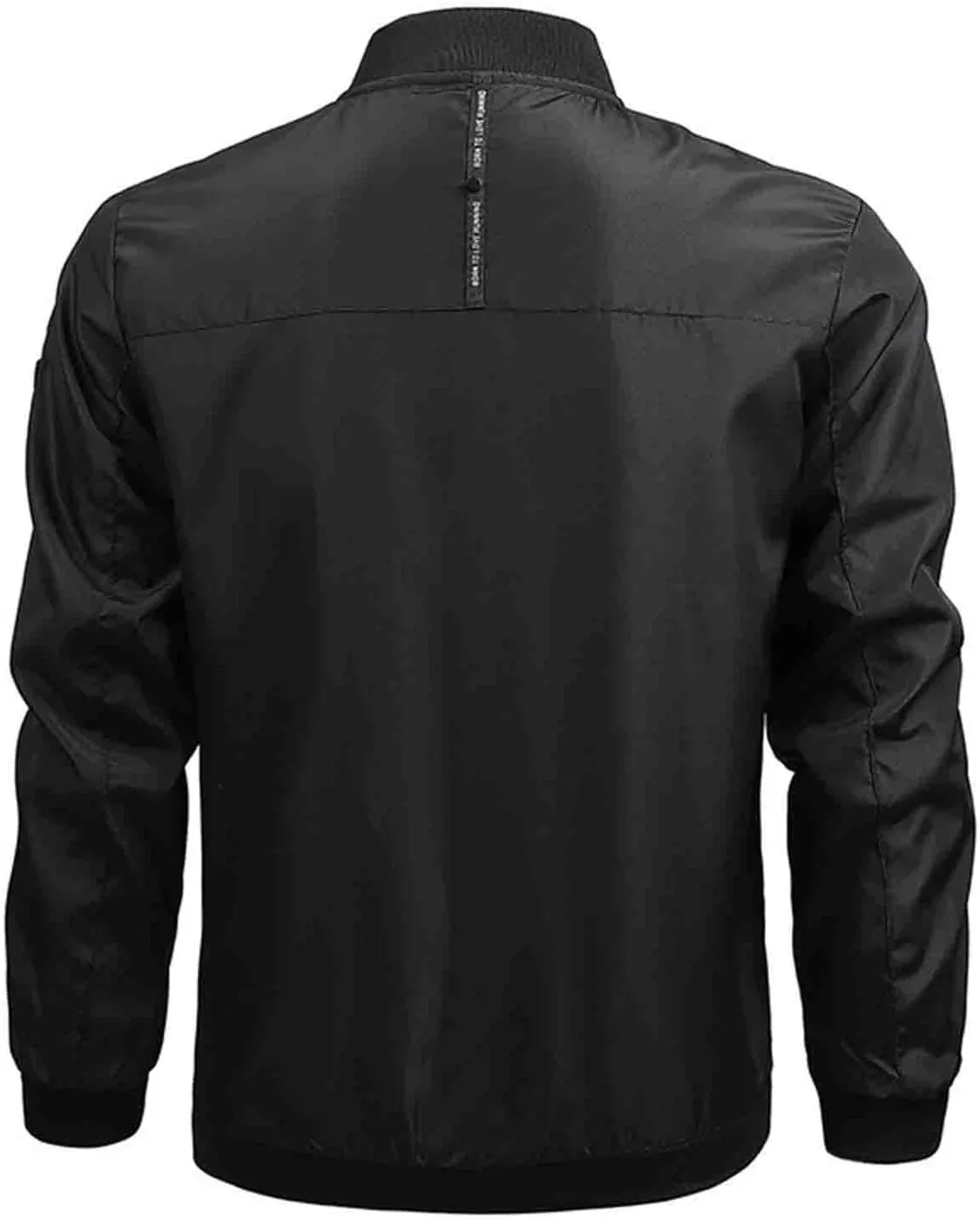 Men's Bomber Jacket Fashion Stylish Lightweight Windbreaker Spring Fall Casual Long Sleeve Full Up Jackets for Men