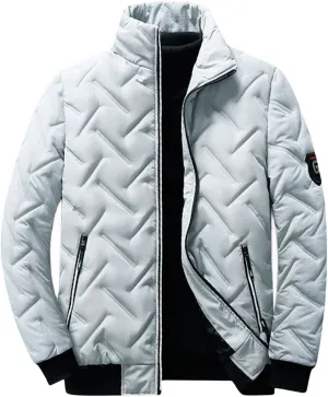 Men's Lightweight Puffer Winter Jacket Windproof Puffer Down Jackets Coats for Big and Tall Men Hiking Travel