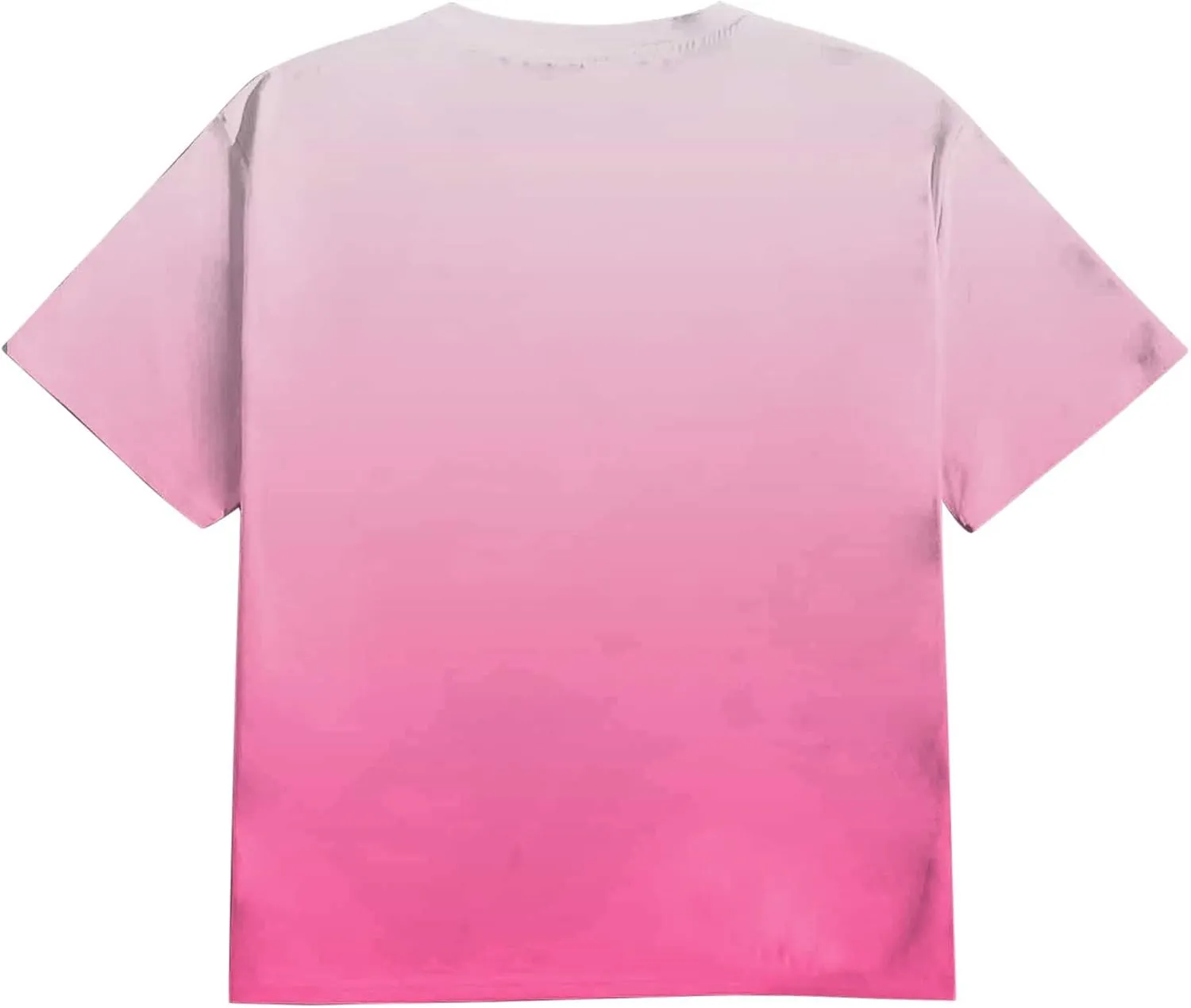 Men's Loose Fit Plus Size T-Shirt Short Sleeve Crewneck Gradient Ombre Color Graphic Tee Tops (Available in Big & Tall)
