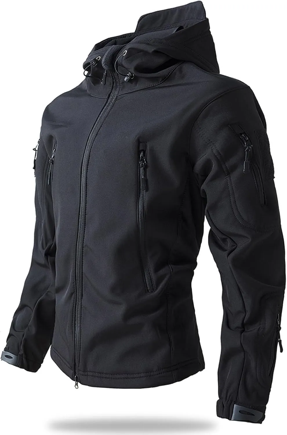 Men's Military Tactical Jackets Camo Hooded Softshell Jacket Outdoor Hunting Hiking Coat Winter Waterproof Windbreaker