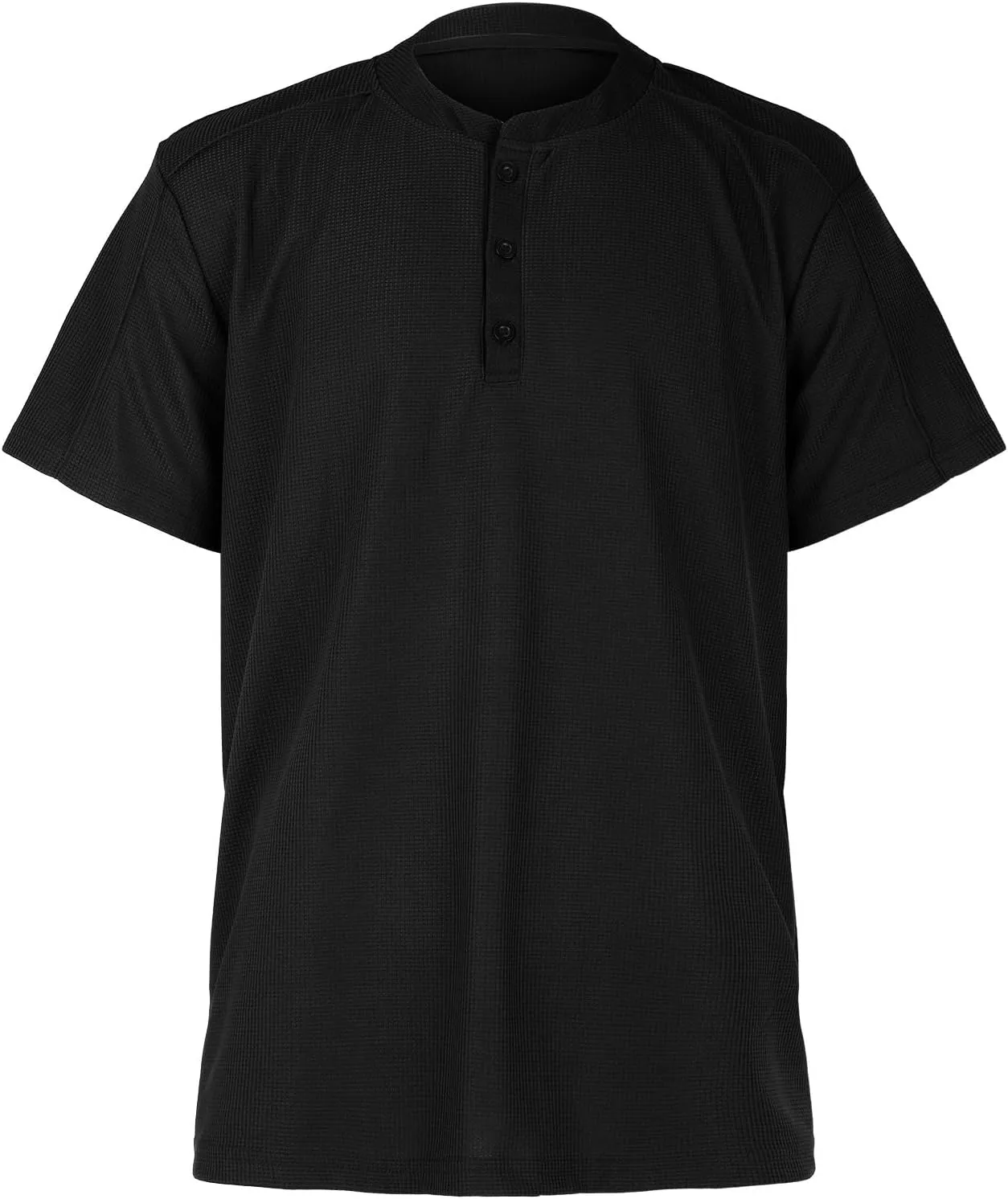 Mens Polos Short Sleeve Breathable Band Collar Golf Tshirts Summer Casaul Work Tops Lightweight Breathable Clothes