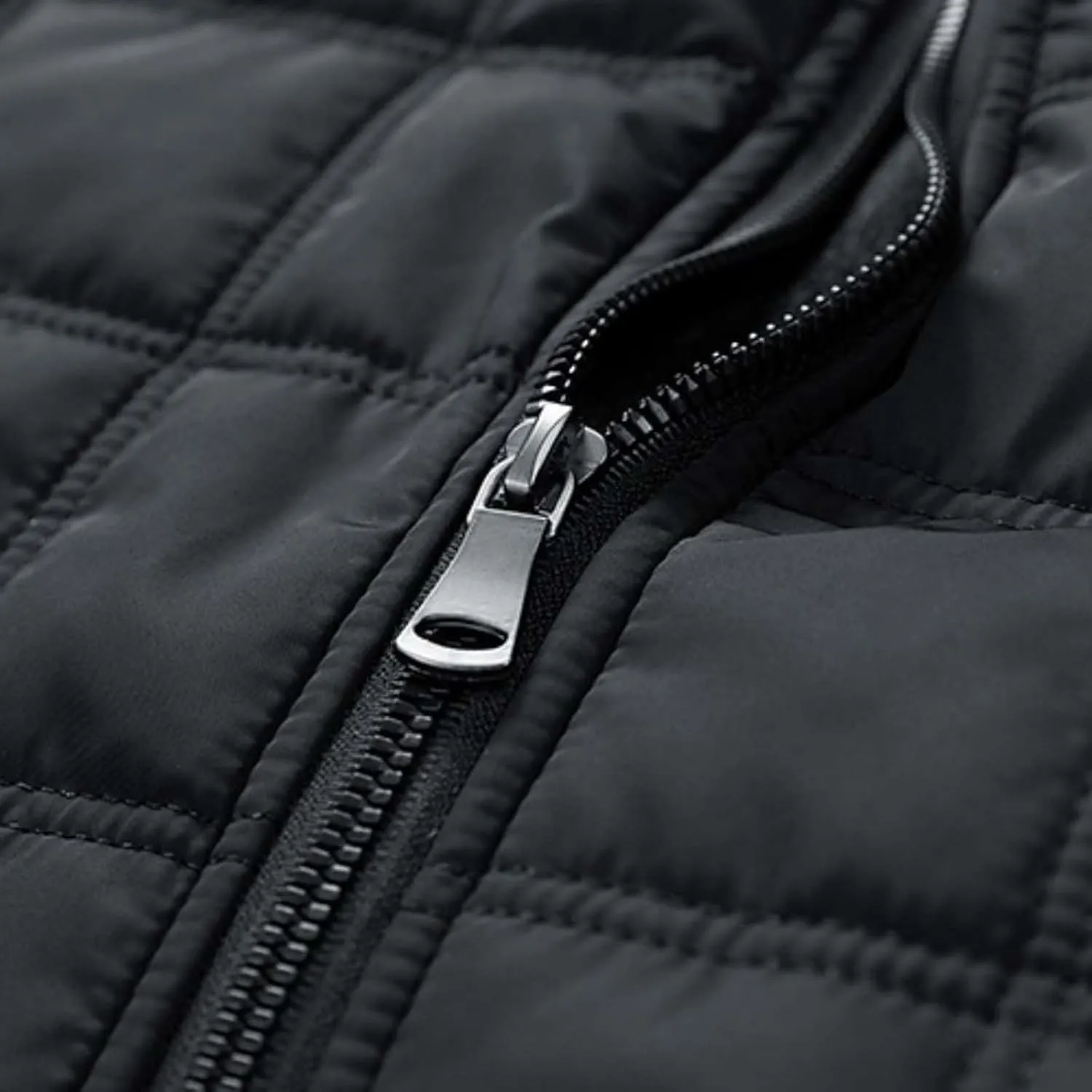 Mens Puffer Jacket Water Repellent Windproof Quilted Bomber Lightweight Hybrid Jacket for Hiking Running Skiing