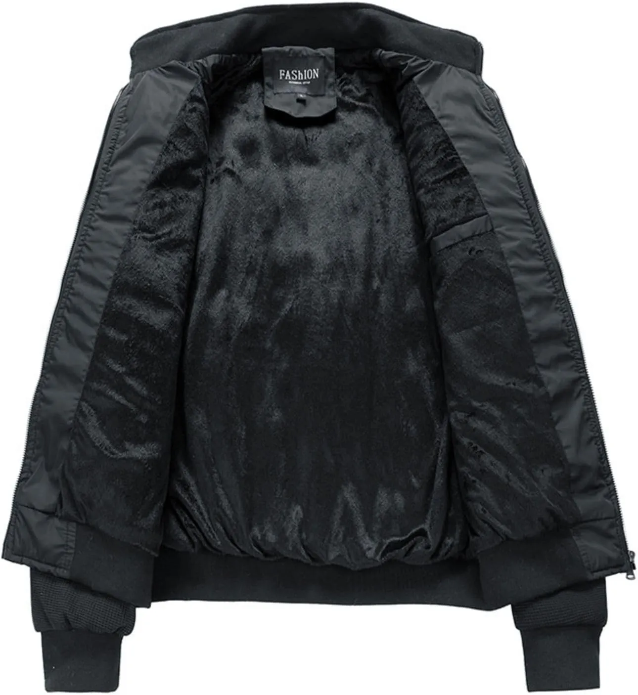 Mens Puffer Jacket Water Repellent Windproof Quilted Bomber Lightweight Hybrid Jacket for Hiking Running Skiing