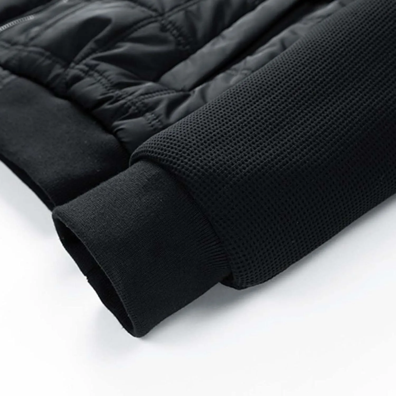 Mens Puffer Jacket Water Repellent Windproof Quilted Bomber Lightweight Hybrid Jacket for Hiking Running Skiing