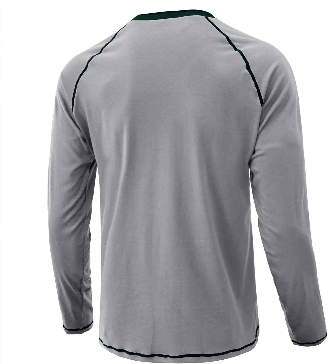 Mens Retro Henley Shirt Long Sleeve Henley T-Shirts for Men Casual Front Placket Spring Summer Business Office Basic Shirt