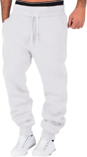 Mens Workout Cargo Sweatpants Trousers Mens Sweatpant Men Joggers Pants Mens Trendy Comfortable Drawstring Work Pants