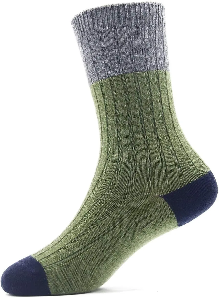 Moon Tree Boys Wool Socks Kids Winter Warm Socks Thermal Crew Socks for Boys 6 Pack