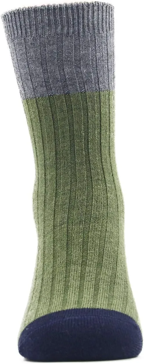 Moon Tree Boys Wool Socks Kids Winter Warm Socks Thermal Crew Socks for Boys 6 Pack