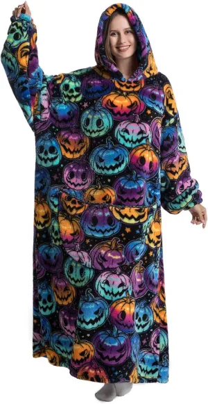 Oversized Wearable Blanket Hoodie for Adults - Extra Long Womens Blanket Sweatshirt