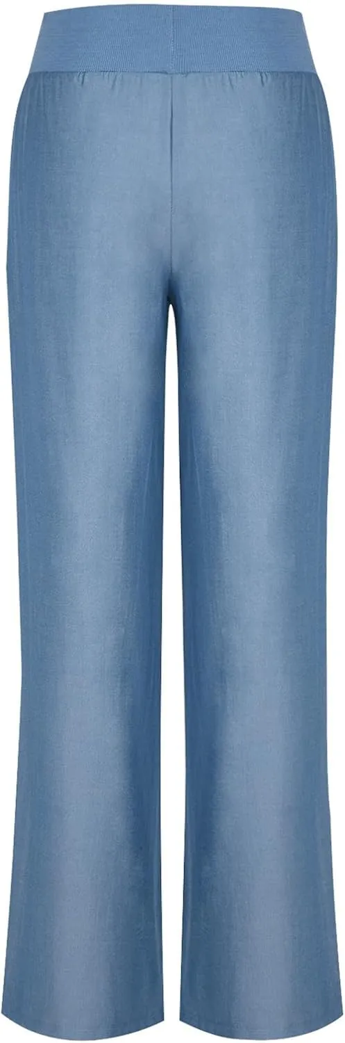 Pants for Ladies Summer Fall Loose Fit Pleated High Cut Flared Wide Leg Pants Women 2025
