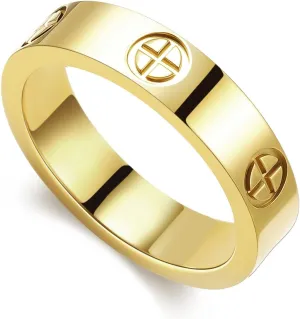 PDWZNBA Love Friendship Ring 18K Gold Silver Rose Plated Cubic Zirconia Stainless Steel Promise Ring Wedding Band Jewelry Birthday Gifts for Women