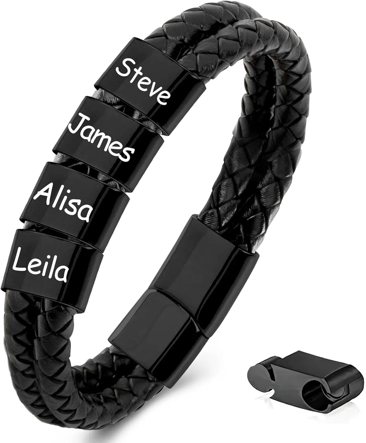 Personalized Fathers Gift Custom Dad Bracelet with Names for Men Fathers Bracelet Best Dad Ever Gifts from Daughter Son Wife