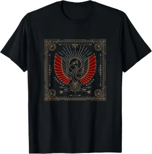 Phoenix Rising T-Shirt Vintage Abstract Graphic T-Shirt