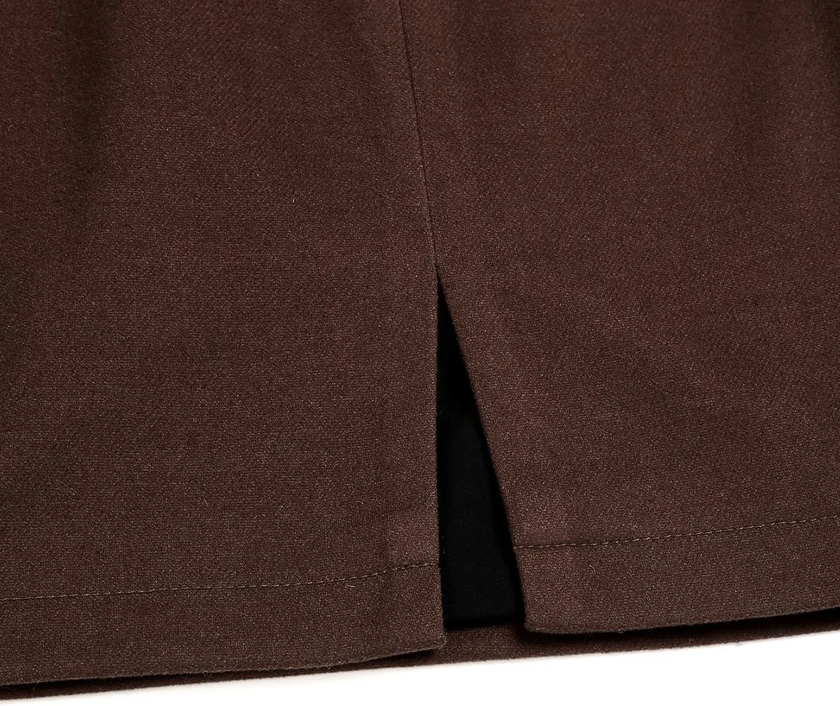 Plaid Mini Skirts for Womens High Waisted Fall Winter Wool Bodycon Pencil Skirts with Slit