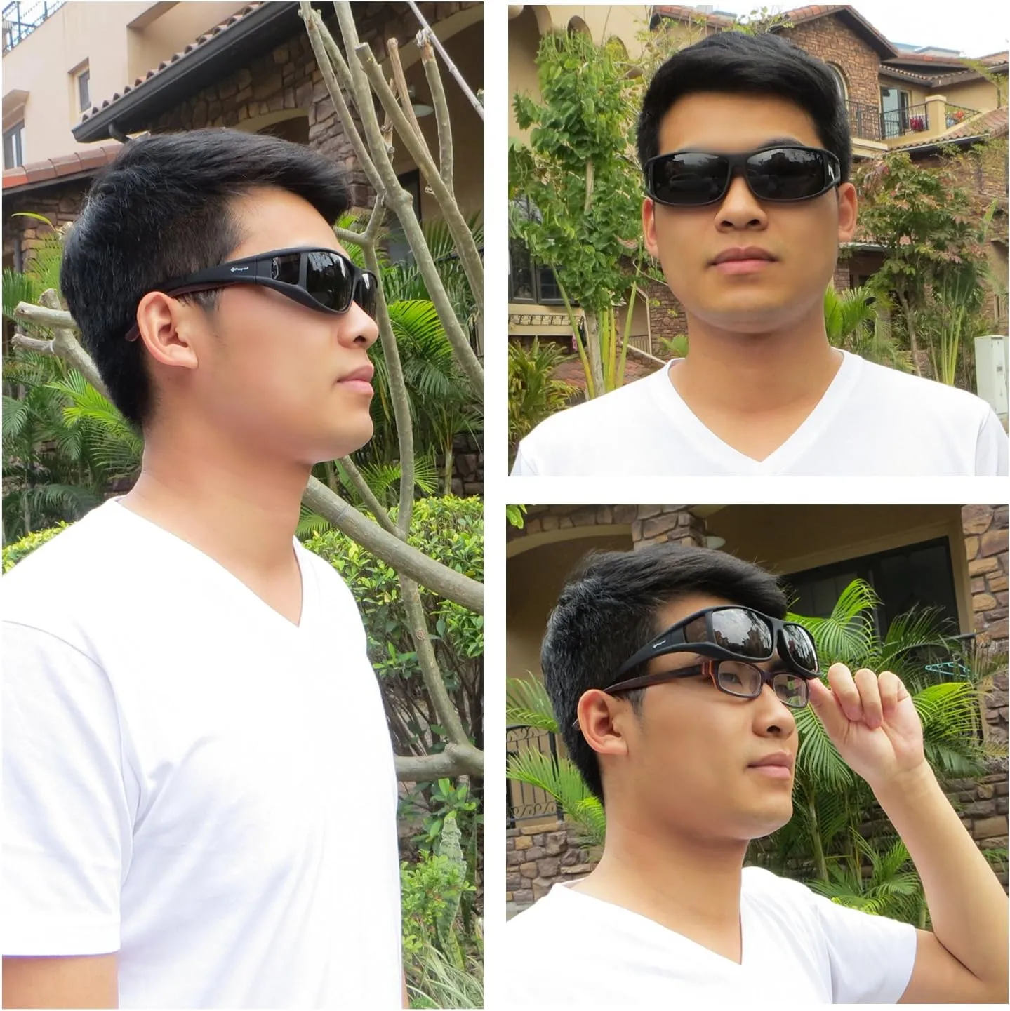 Polarized Solar Shield Fit Over Glasses Driving Sunglasses for Men and Women