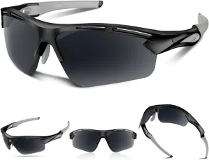Polarized Sports Sunglasses for Men Women Youth Baseball Running Cycling Driving Fishing Tennis Golf Motor TAC UV400 TR90