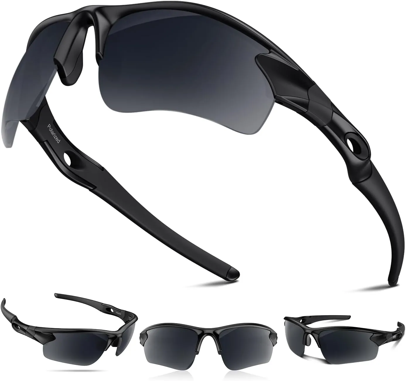 Polarized Sunglasses for Men Women Running Sunglasses Sports Cycling Driving Fishing Baseball Golf TAC UV400 TR90